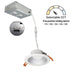 Myhouse Lighting Nora Lighting - NLTH-41TW-HZMPW - LED Downlight - LED Theia - Haze / Matte Powder White
