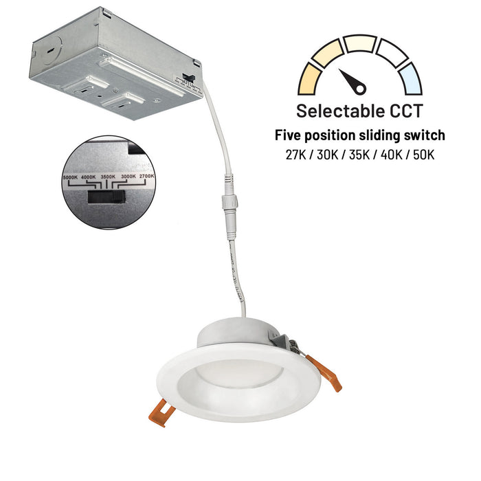 Myhouse Lighting Nora Lighting - NLTH-41TW-MPW - LED Downlight - LED Theia - Matte Powder White