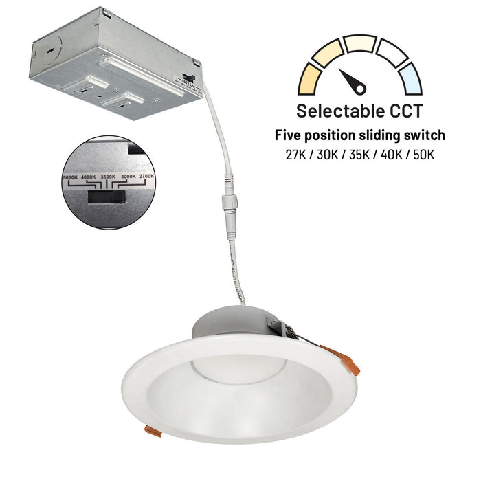 Myhouse Lighting Nora Lighting - NLTH-61TW-MPW - LED Downlight - LED Theia - Matte Powder White