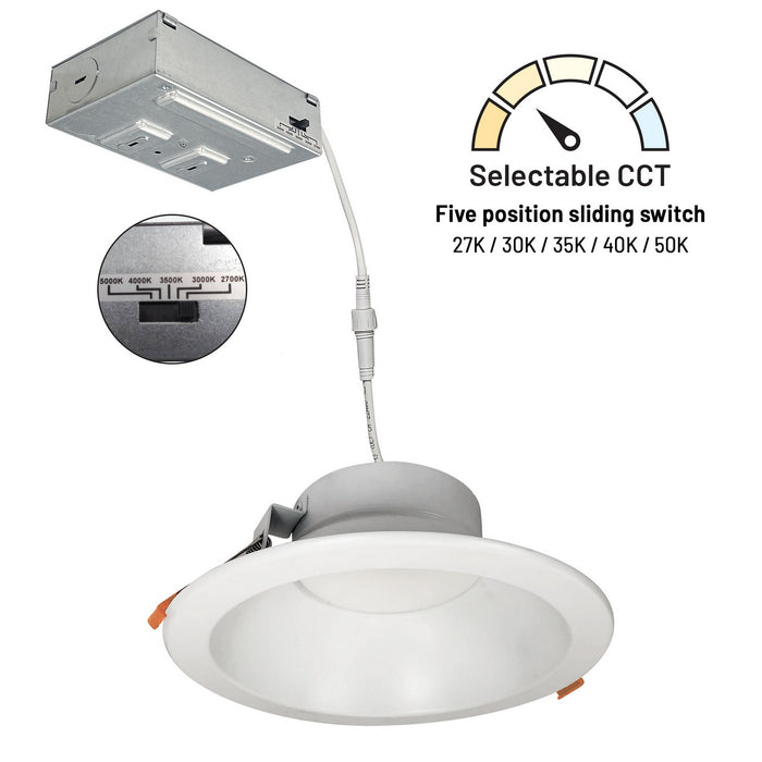 Myhouse Lighting Nora Lighting - NLTH-81TW-MPW - LED Downlight - LED Theia - Matte Powder White