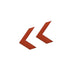 Myhouse Lighting Nora Lighting - NEXC-R - Replacement Chevron for Edge-lit Exit Sign - Exit & Emergency - Red
