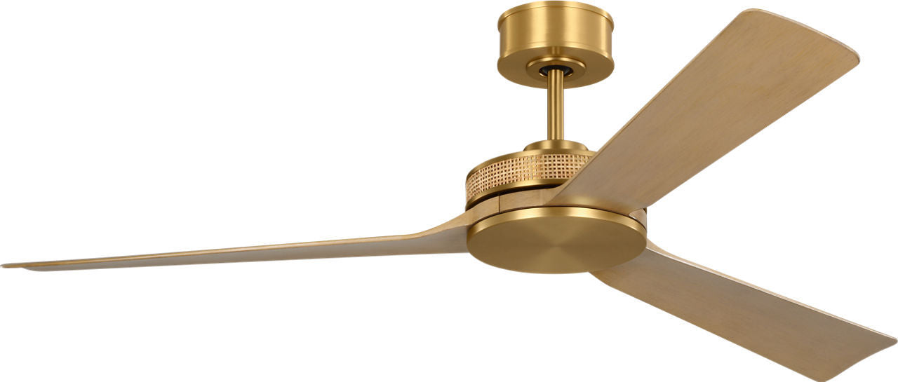 Myhouse Lighting Visual Comfort Fan - 3ELASM56BBSNH - 56" Ceiling Fan - Elara - Burnished Brass