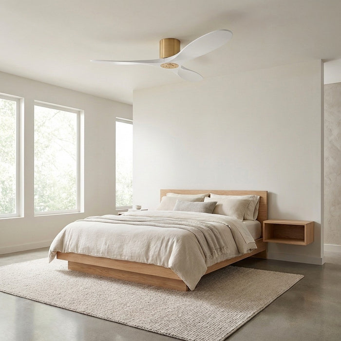 Myhouse Lighting Visual Comfort Fan - 3MAVHSM52BBSRZW - 52" Ceiling Fan - Maverick - Burnished Brass