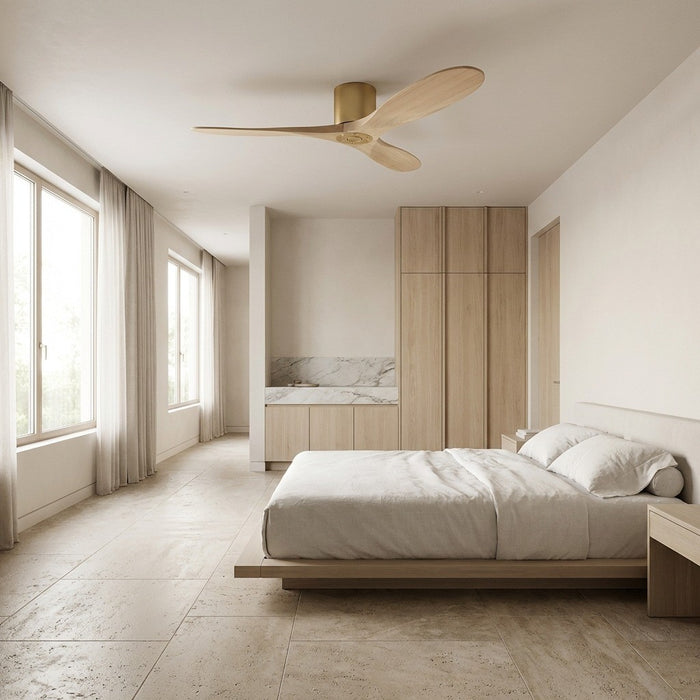 Myhouse Lighting Visual Comfort Fan - 3MAVHSM52BBSWWO - 52" Ceiling Fan - Maverick - Burnished Brass