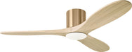 Myhouse Lighting Visual Comfort Fan - 3MAVHSM52BBSWWOD - 52" Ceiling Fan - Maverick - Burnished Brass