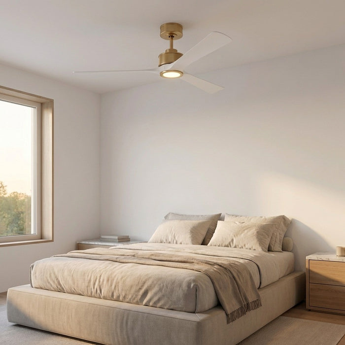 Myhouse Lighting Visual Comfort Fan - 3RSESM52BBSRZWD - 52" Ceiling Fan - Reese - Burnished Brass