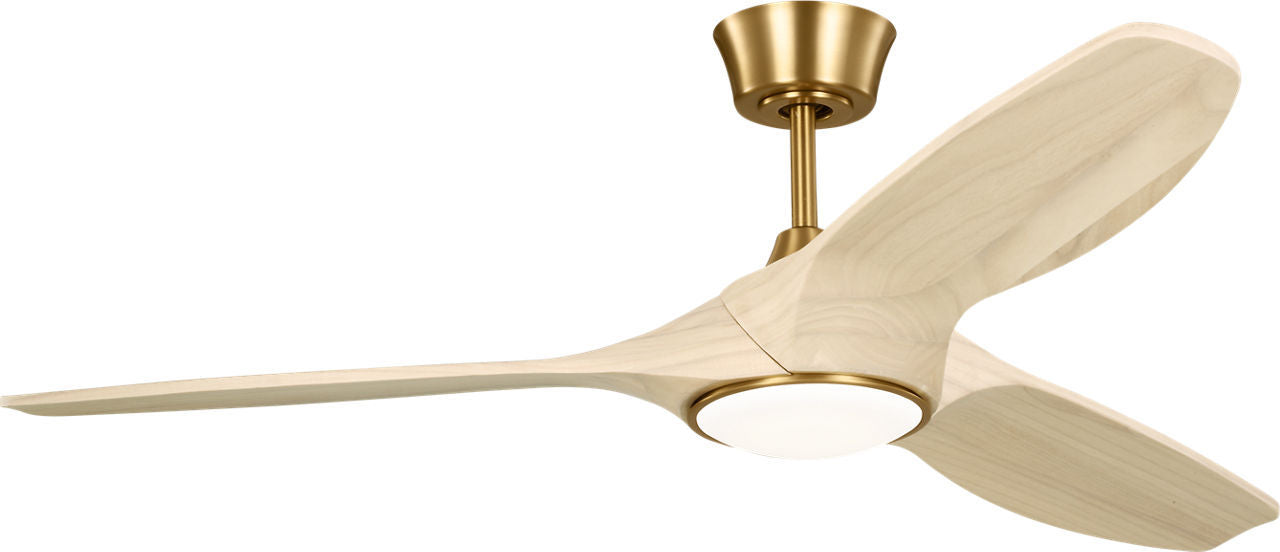 Myhouse Lighting Visual Comfort Fan - 3SLNSM52BBSWWOD - 52" Ceiling Fan - Selen - Burnished Brass