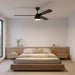 Myhouse Lighting Visual Comfort Fan - 3STUSM60MBKD - 60" Ceiling Fan - Studio - Midnight Black