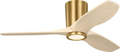 Myhouse Lighting Visual Comfort Fan - 3SYRHSM44BBSWWOD - 44" Ceiling Fan - Seyra - Burnished Brass