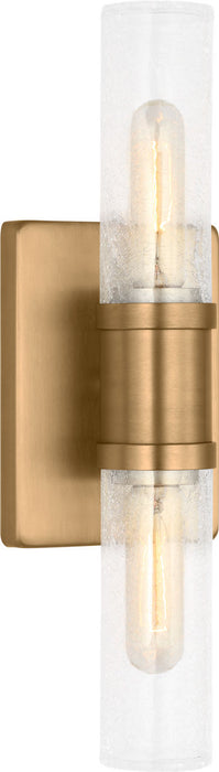 Myhouse Lighting Visual Comfort Studio - 4465002CC-848 - Two Light Vanity - Keaton - Satin Brass/Satin Brass