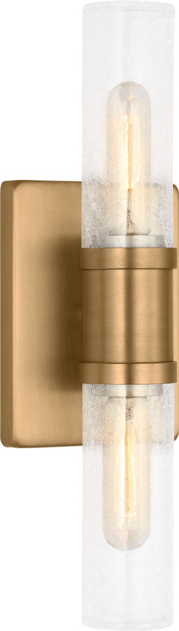 Myhouse Lighting Visual Comfort Studio - 4465002CC-848 - Two Light Vanity - Keaton - Satin Brass/Satin Brass