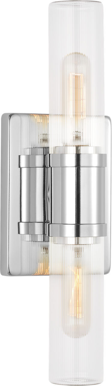 Myhouse Lighting Visual Comfort Studio - 4465002CF-05 - Two Light Vanity - Keaton - Chrome/Chrome