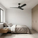 Myhouse Lighting Visual Comfort Fan - 3TPKSM57MBK - 57" Ceiling Fan - Tri Plank - Midnight Black