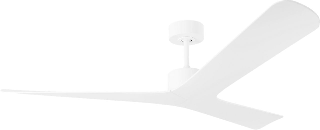 Myhouse Lighting Visual Comfort Fan - 3TPKSM57RZW - 57" Ceiling Fan - Tri Plank - Matte White
