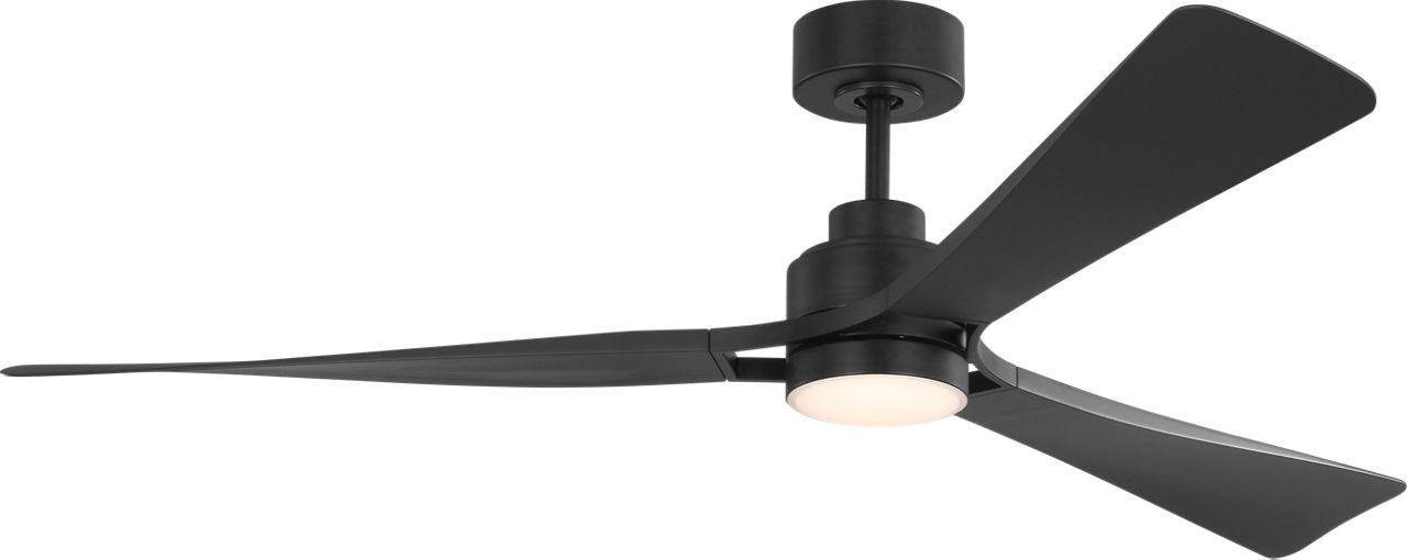 Myhouse Lighting Visual Comfort Fan - 3TRLSM60MBKD - 60" Ceiling Fan - Trillium - Midnight Black