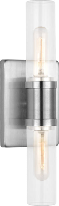 Myhouse Lighting Visual Comfort Studio - 4465002CF-962 - Two Light Vanity - Keaton - Brushed Nickel/Brushed Nickel