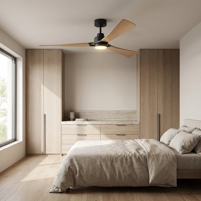 Myhouse Lighting Visual Comfort Fan - 3TRLSM60MBKNHD - 60" Ceiling Fan - Trillium - Midnight Black