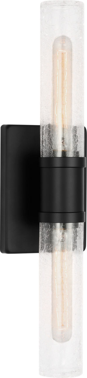 Myhouse Lighting Visual Comfort Studio - 4565002CC-112 - Two Light Vanity - Keaton - Midnight Black/Midnight Black