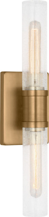 Myhouse Lighting Visual Comfort Studio - 4565002CC-848 - Two Light Vanity - Keaton - Satin Brass/Satin Brass