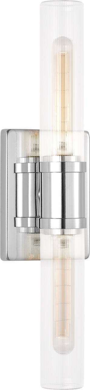 Myhouse Lighting Visual Comfort Studio - 4565002CF-05 - Two Light Vanity - Keaton - Chrome/Chrome