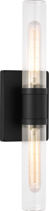 Myhouse Lighting Visual Comfort Studio - 4565002CF-112 - Two Light Vanity - Keaton - Midnight Black/Midnight Black
