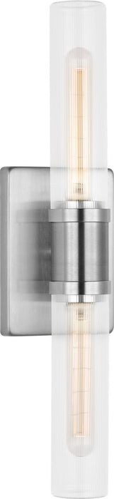 Myhouse Lighting Visual Comfort Studio - 4565002CF-962 - Two Light Vanity - Keaton - Brushed Nickel/Brushed Nickel