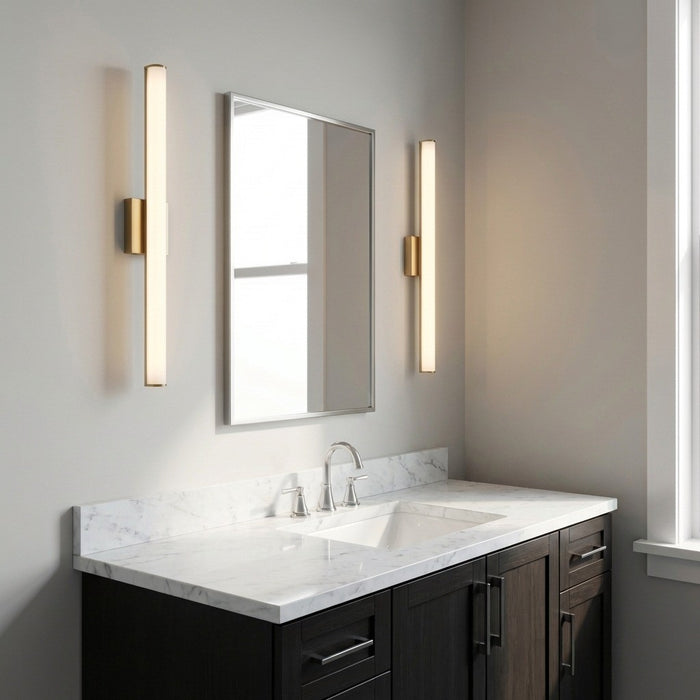Myhouse Lighting Generation Lighting - GLV1551SB-L - LED Vanity - Cavitt - Satin Brass