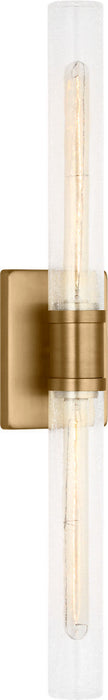 Myhouse Lighting Visual Comfort Studio - 4665002CC-848 - Two Light Vanity - Keaton - Satin Brass/Satin Brass