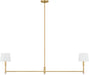 Myhouse Lighting Visual Comfort Studio - AC1182GD - Two Light Linear Chandelier - Greard - Gild/Gild