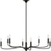 Myhouse Lighting Visual Comfort Studio - AC1218AI - Eight Light Chandelier - Chatsworth - Aged Iroged Iron