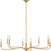 Myhouse Lighting Visual Comfort Studio - AC1218GD - Eight Light Chandelier - Chatsworth - Gild/Gild