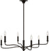 Myhouse Lighting Visual Comfort Studio - AC1226AI - Six Light Chandelier - Chatsworth - Aged Iroged Iron