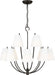 Myhouse Lighting Visual Comfort Studio - CC18312AI - 12 Light Chandelier - Marina - Aged Iroged Iron