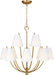 Myhouse Lighting Visual Comfort Studio - CC18312BBS - 12 Light Chandelier - Marina - Burnished Brass/Burnished Brass