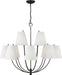 Myhouse Lighting Visual Comfort Studio - CC18412AI - 12 Light Chandelier - Marina - Aged Iroged Iron