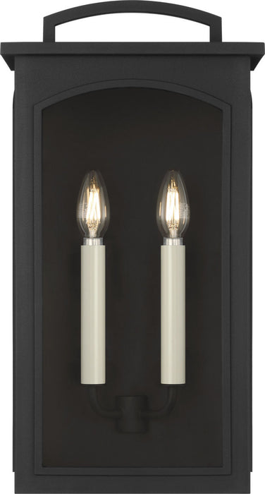 Myhouse Lighting Visual Comfort Studio - CO1542TXB - Two Light Wall Lantern - Modesto - Textured Black/Textured Black