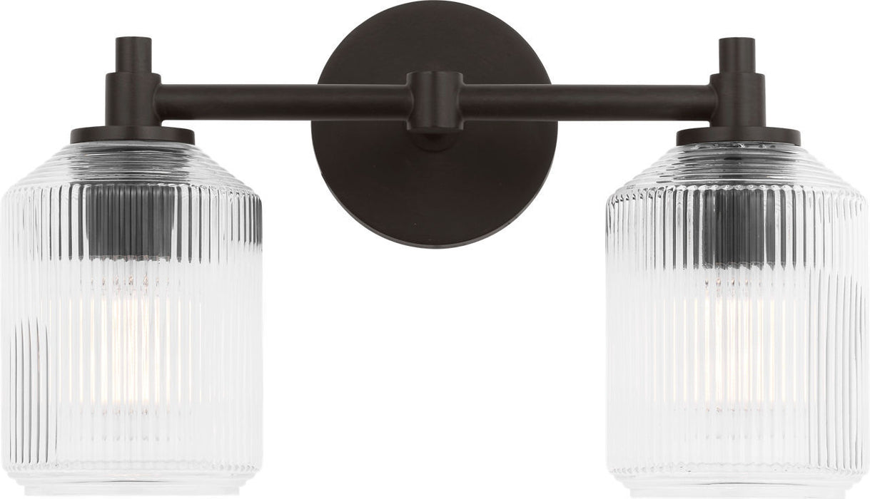 Myhouse Lighting Visual Comfort Studio - CV1092AI - Two Light Bath - Barstow - Aged Iroged Iron