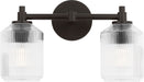 Myhouse Lighting Visual Comfort Studio - CV1092AI - Two Light Bath - Barstow - Aged Iroged Iron