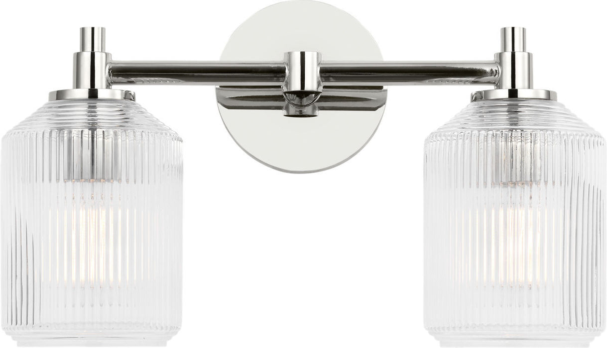 Myhouse Lighting Visual Comfort Studio - CV1092PN - Two Light Bath - Barstow - Polished Nickel/Polished Nickel