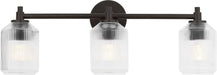 Myhouse Lighting Visual Comfort Studio - CV1093AI - Three Light Bath - Barstow - Aged Iroged Iron
