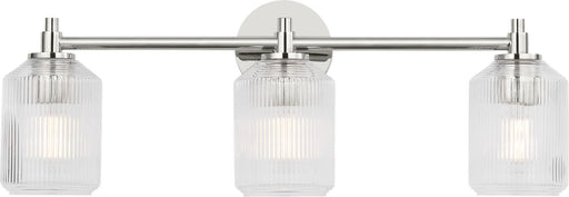 Myhouse Lighting Visual Comfort Studio - CV1093PN - Three Light Bath - Barstow - Polished Nickel/Polished Nickel