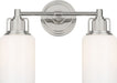 Myhouse Lighting Visual Comfort Studio - CV1112PN - Two Light Bath - Ashford - Polished Nickel/Polished Nickel