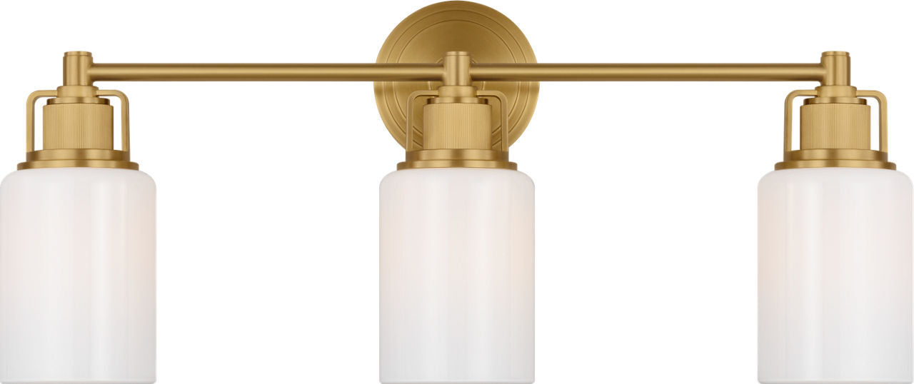 Myhouse Lighting Visual Comfort Studio - CV1113BBS - Three Light Bath - Ashford - Burnished Brass/Burnished Brass