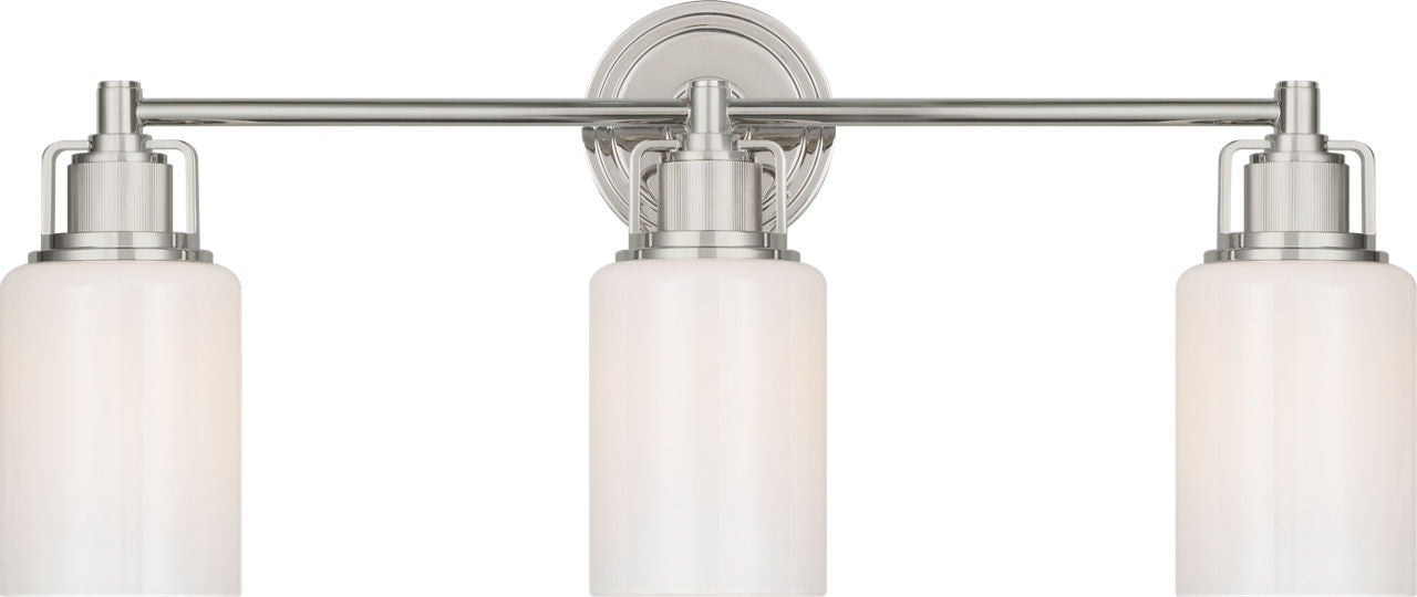 Myhouse Lighting Visual Comfort Studio - CV1113PN - Three Light Bath - Ashford - Polished Nickel/Polished Nickel