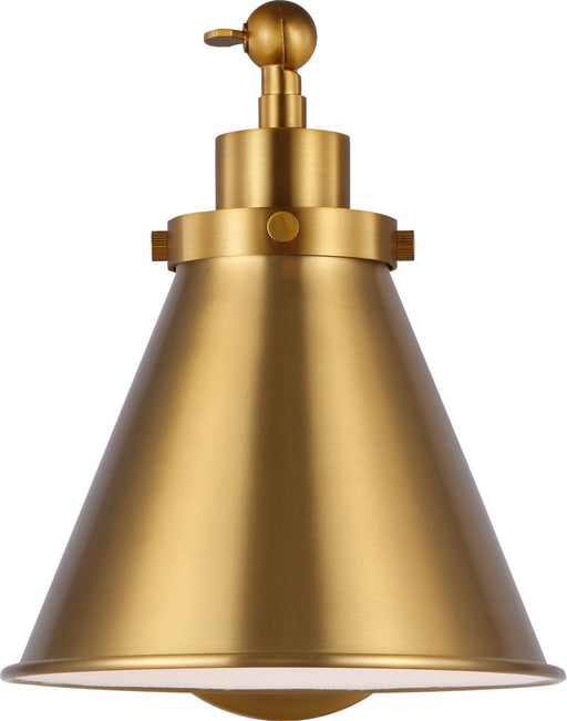Myhouse Lighting Visual Comfort Studio - CW1121BBS - One Light Wall Sconce - Wellfleet - Burnished Brass/Burnished Brass