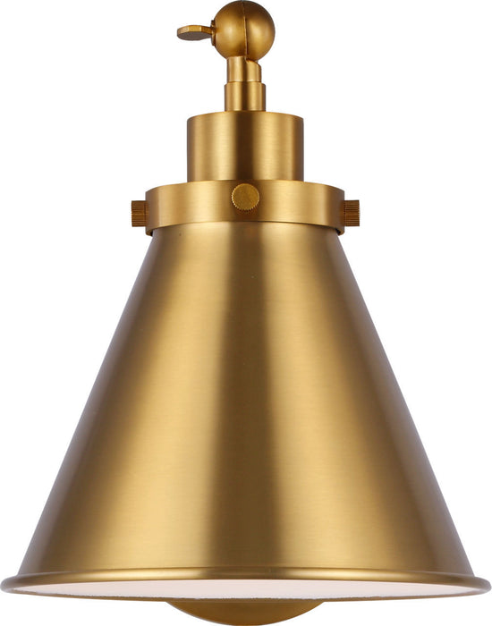 Myhouse Lighting Visual Comfort Studio - CW1121BBS - One Light Wall Sconce - Wellfleet - Burnished Brass/Burnished Brass