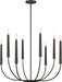 Myhouse Lighting Visual Comfort Studio - EC1198AI - Eight Light Chandelier - Lois - Aged Iroged Iron