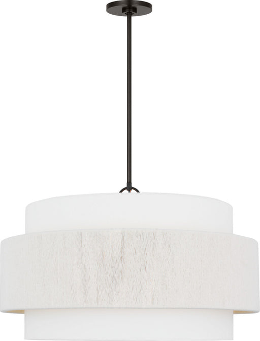 Myhouse Lighting Visual Comfort Studio - EP1184AI - Four Light Hanging Shade - Belaro - Aged Iroged Iron