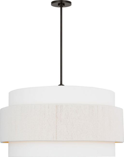 Myhouse Lighting Visual Comfort Studio - EP1196AI - Six Light Hanging Shade - Belaro - Aged Iroged Iron