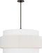 Myhouse Lighting Visual Comfort Studio - EP1196AI - Six Light Hanging Shade - Belaro - Aged Iroged Iron